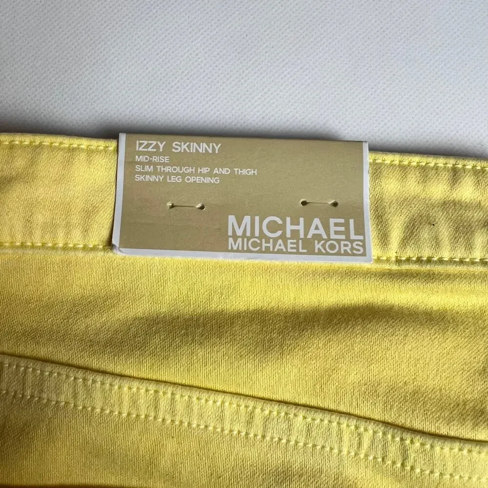 Michael Kors Basic Womens Lemon Straight Leg Pants Sz 12